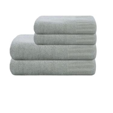 Imagem de Jogo de Toalhas de Banho e Rosto 4 Peças 500g/m² Premium Velour Camesa