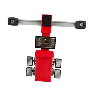 Imagem de harayaa Ferramenta portátil de alinhamento de 4 rodas para carros RC na escala 1/18. Estação de trabalho robusta e realista para reparos e posicionamento.