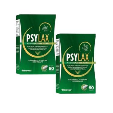 Imagem de Kit 2x Psylax Psyllium Instestino C/60 Capsulas