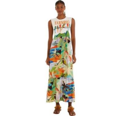 Imagem de Vestido Cropped Regata Farm Rio Araras Galho-Feminino