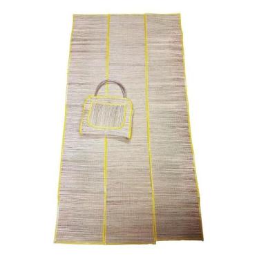 Imagem de Bolsa com Esteira de Palha -Vermelho - Arte Valle, Transparente