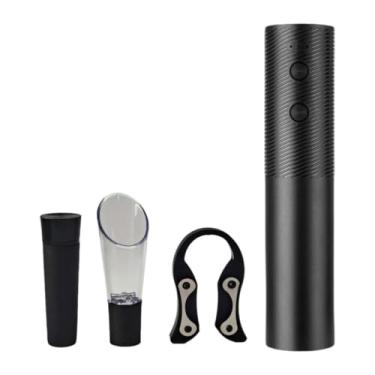 Imagem de SiaBiced Abridor de Vinho Elétrico, com Rolha a Vácuo, Aerador, Dosador, Recarregável, Luxuoso, Saca-rolhas para Festas em Casa, Preto
