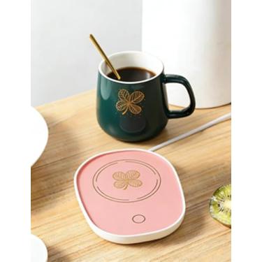 Imagem de Aquecedor de caneca – Aquecedor elétrico de caneca de café com temporizador, aquecedor de xícara de café para desligamento automático de mesa, controle de temperatura inteligente, acessórios de café