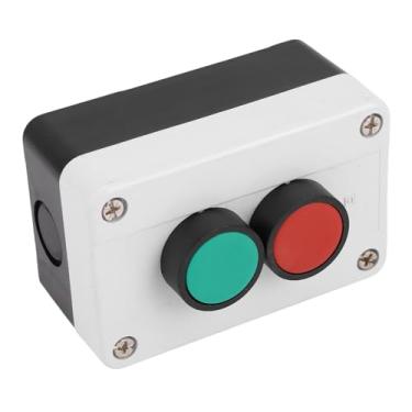Imagem de Dpofirs Estação de Interruptor de Botão Verde Vermelho à Prova de Erosão para Oficinas de Cimento, Caixa de Interruptor de Botão à Prova de água IP65