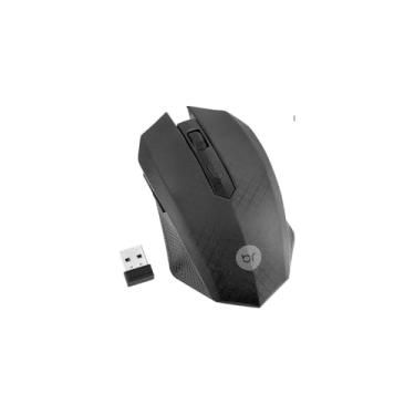 Imagem de Mouse Óptico Sem Fio MS210, 1600 DPI, Conexão 2.4GHz, Preto, 10.5x6.5x3cm, Plug and Play