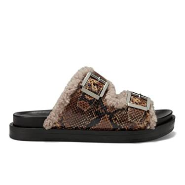 Imagem de Aerosoles Sandália feminina Olivia Slide, Cobra marrom, 7