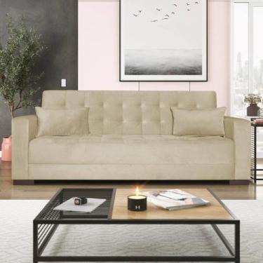 Imagem de Sofá Cama 3 Lugares Linho Ipanema - Maranata Estofados