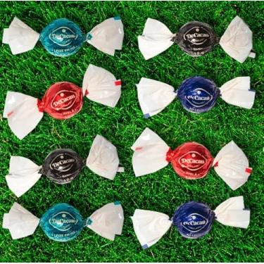 Imagem de DeCacau Kit Trufa Bolinha, Chocolate Trufado, 144g, 12 Unidades 12g cada: 4 Avelã 4 Leite em Pó 4 Ao Leite, Sem Glúten