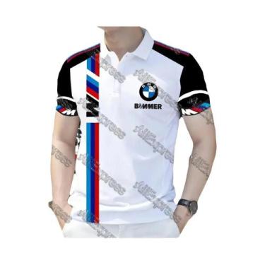 Imagem de Camisa Polo Masculina De Verão De Secagem Rápida E Corte Solto BMW Rac