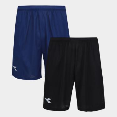 Imagem de Kit Shorts Diadora Com 2 Peças Masculino-Masculino