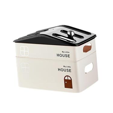 Imagem de Ｂｅｓｇａ Caixa Organizadora para Roteador, Organizador de Mesa, Régua de Energia Multifuncional Criativa com Ventilação, Gerenciamento de Cabos para Sala de Es, Dupla Camada