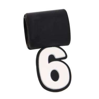 Imagem de Pingente de número de beisebol, pingente de silicone número 0-9 para fãs de esportes, colar de beisebol, silicone, recomendado para colar de tornado de três cordas trançadas (6)