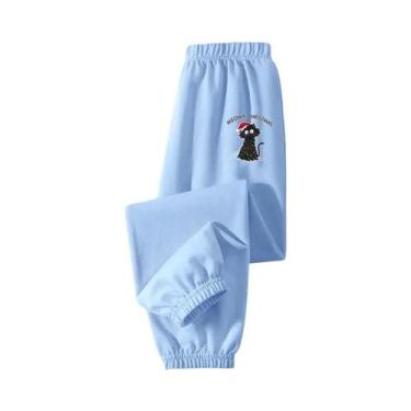 Imagem de Camiseta Infantil De Natal Com Gato Preto, Manga Curta, Algodão Para B