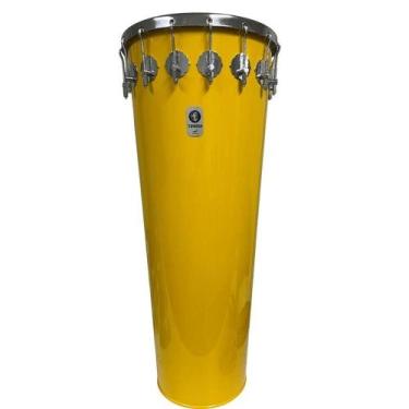 Imagem de Timbal timbra 14x80cm amarelo c/aro cromado pele leitosa 16af