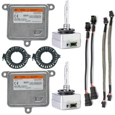 Imagem de Kit de lâmpada de lente de projetor de xenon D1S D3S 55W D3S 6000K 4300K 5000K Kit Xenon eletrônico D1S lastro D1R D3R 1 peça (4300 K, ONE KIT_D1S)