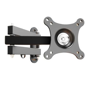 Imagem de BEGWVDJTP Suporte de parede para TV com inclinação de 20°, suporte giratório de 360°, adequado para monitor de computador de 14 a 24 polegadas, tela plana (preto)