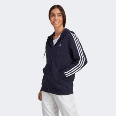 Imagem de Moletom Adidas Top 3 Listras Com Capuz Feminino-Feminino
