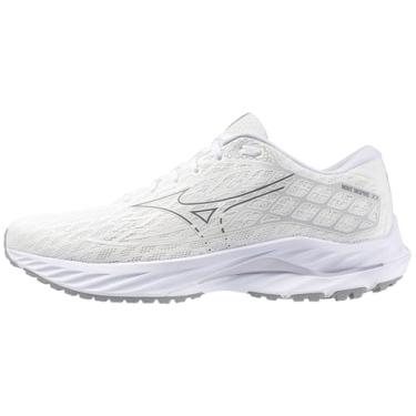 Imagem de Mizuno Tênis de corrida masculino Wave Inspire 20, Portão de ferro branco/, 10