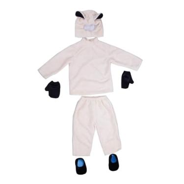Imagem de Vaveren Fantasia de Ovelha Infantil para Festa Temática de Máscaras e Apresentação, Xl