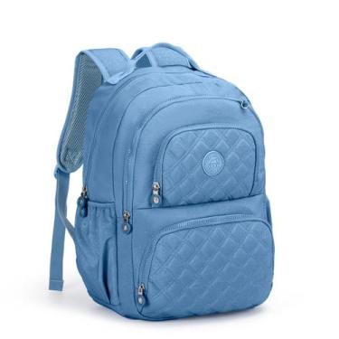 Imagem de Mochila De Costa Kika Feminina Tactel Com Gliter E Chaveiro - D Presen