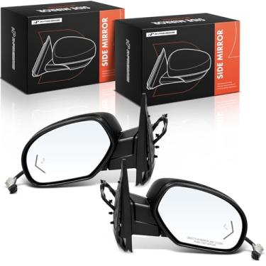Imagem de A-Premium Par (2) espelhos retrovisores elétricos do lado do motorista e do passageiro - compatível com Chevrolet Suburban 1500/2500, Tahoe e GMC Yukon, /Yukon XL 1500 2500 - Aquecido, dobrável, preto