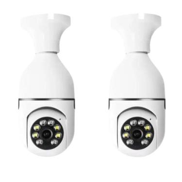 Imagem de kit 2 cameras de segurança smart wifi 360º full hd para escritorio cas