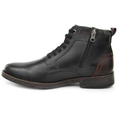 Imagem de Bota Casual Masculino Preto Couro DIfranca - 054, 40