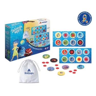 Imagem de Jogo Infantil Bingo das Emoções Divertidamente 12 Cartas Xalingo - 685