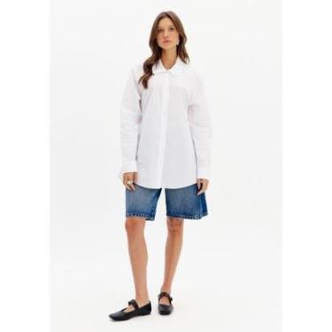 Imagem de Bermuda Jeans Cintura Alta com Bolsos-Feminino