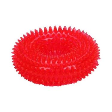 Imagem de Brinquedo De Borracha Natural TPR Durável Para Cães, Anel De Treinamen