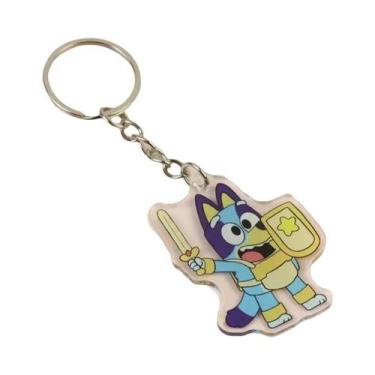 Imagem de Chaveiro De Acrílico Bluey Bingo Anime, Pingente Para Mochila De Estud