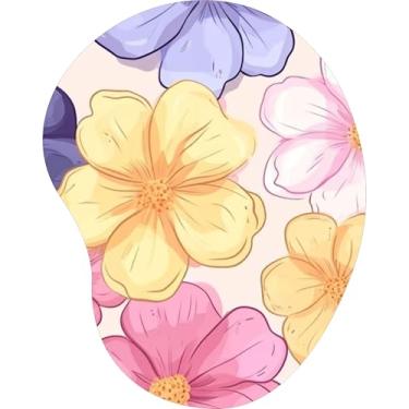 Imagem de Mouse Pad Ergonômico Gota Floral Aquarela Tons Pastel 5