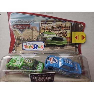 Imagem de Disney / Pixar CARS Dinoco Chick Hicks and Chick Hicks TRU Exclusive Movie Doubles 1:55 Die Cast Figure 2-Pack