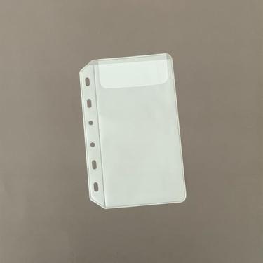 Imagem de 6 peças A7 bolsos para fichário álbum de fotos recarregável organizador de pastas de bolso para cartões, adesivos, bilhetes, lembranças