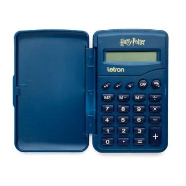 Imagem de Calculadora Flip Letron Harry Potter 8 Dígitos Azul