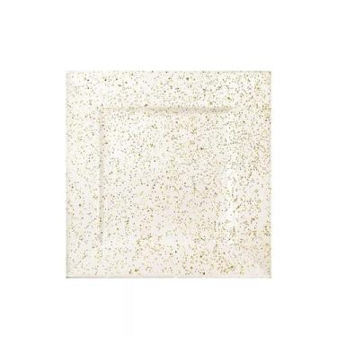 Imagem de Prato De Plastico Descartavel Glitter Ouro Com 6un 29003584 - CROMUS
