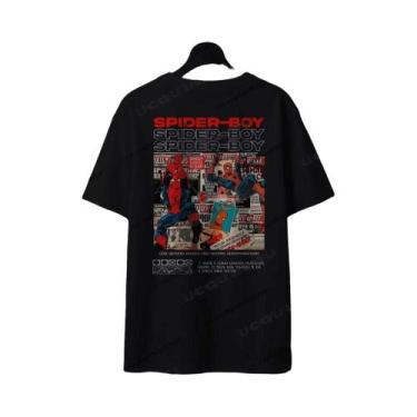 Imagem de Camiseta De Verão Com Estampa De Cartoon Do Homem-Aranha Para Homens E