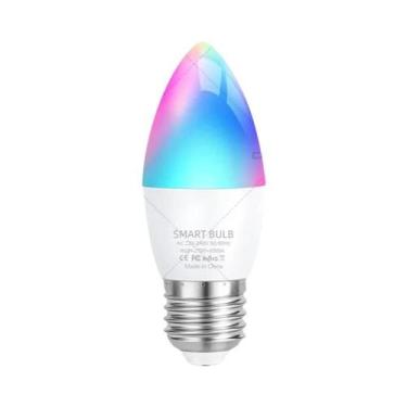 Imagem de Lâmpada LED Inteligente RGB Colorida Com Wi-Fi E Bluetooth 5W E27 E14 