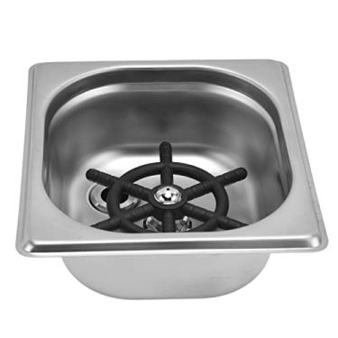 Imagem de Naroote Limpador Automático de Lavadora de Copos de Aço Inoxidável para Bar Pub Restaurante Hotel, Enxaguador de Vidro Multiângulo Com Suporte de Copo para Cafeteria, Comprimento de Mangueira de 1m