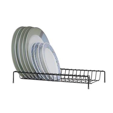 Imagem de Organizador Armário de Cozinha Secador Porta 18 Pratos Suporte Escorre