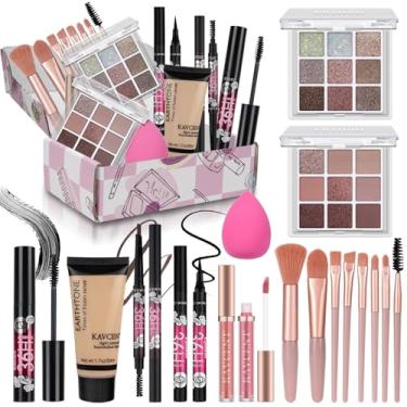 Imagem de Conjunto de maquiagem para adolescentes, kit de maquiagem para mulheres, kit completo, paleta de sombras, base, conjunto de presente de maquiagem para adolescentes, meninas, mulheres, presentes de
