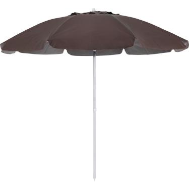 Imagem de Guarda-Sol Articulado 2,40m em Bagum e Alumínio Marrom Bel