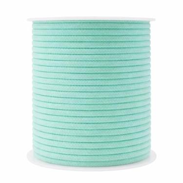 Imagem de Mandala Crafts Cordões de substituição macios de menta para bolsas de moletom - Cordão de tubulação para estofamento de costura - 50 jardas, 3 mm, cordão de algodão, macramê, corda, espartilho