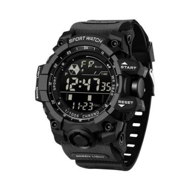 Imagem de Relógio Esportivo Masculino Militar À Prova D'água Com LED SANDA 6229 