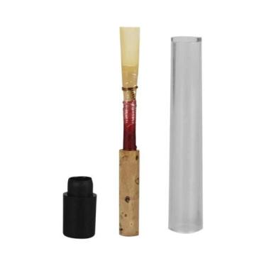 Imagem de Palheta De Oboé Artesanal De Junco Natural Macia Média M MBAT Com Cort