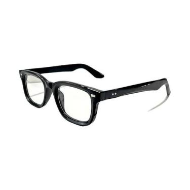 Imagem de Óculos De Leitura Retrô Clássicos Versáteis Com Lentes Planas Anti-Luz