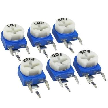 Imagem de 10pcs RM063 Trimpot Trimmer Potenciômetro 100K 200K 500K 1M Ohm Resist