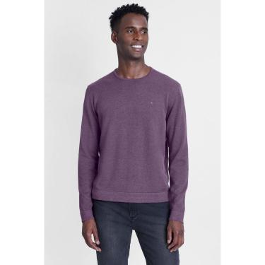 Imagem de Tricot Aramis Manga Longa Gola Careca Lilas-Masculino