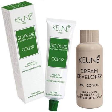 Imagem de Tinta Keune So Pure 6.19 Louro Esc Mat +OxCreamDev6%20Vol