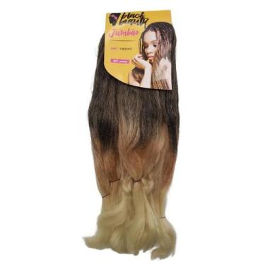 Imagem de Cabelo Fibra Sintetica Box Braids Jumbão 51 400g - Cor Preto/Mel/L.Cla